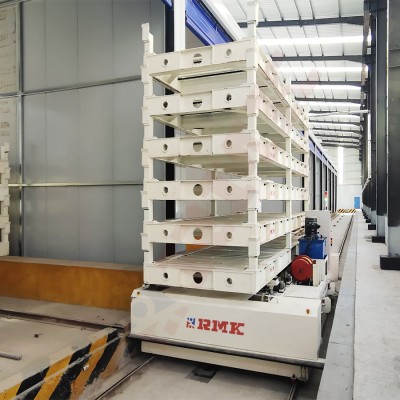 Trolley automatizado de transferencia de ferrocarril para el transporte industrial