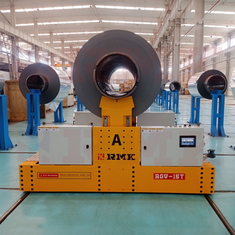 15 toneladas Carro de transferencia ferroviaria de bobina de acero alimentado por batería